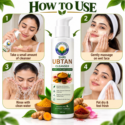 Shri Ubtan Cleanser 100 ml | Natural Glow & Deep Cleansing