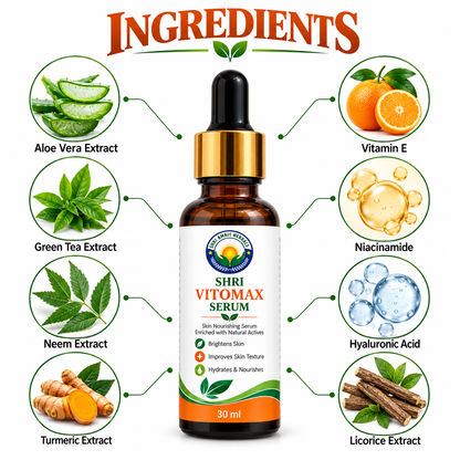 Shri Vitomax Serum 30 ml | Skin Brightening & Hydration