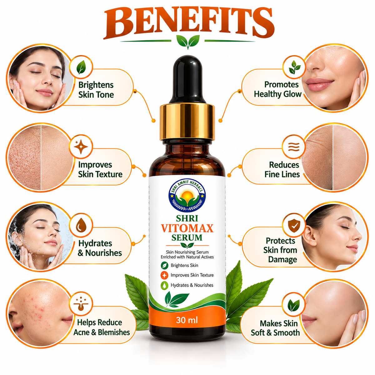 Shri Vitomax Serum 30 ml | Skin Brightening & Hydration
