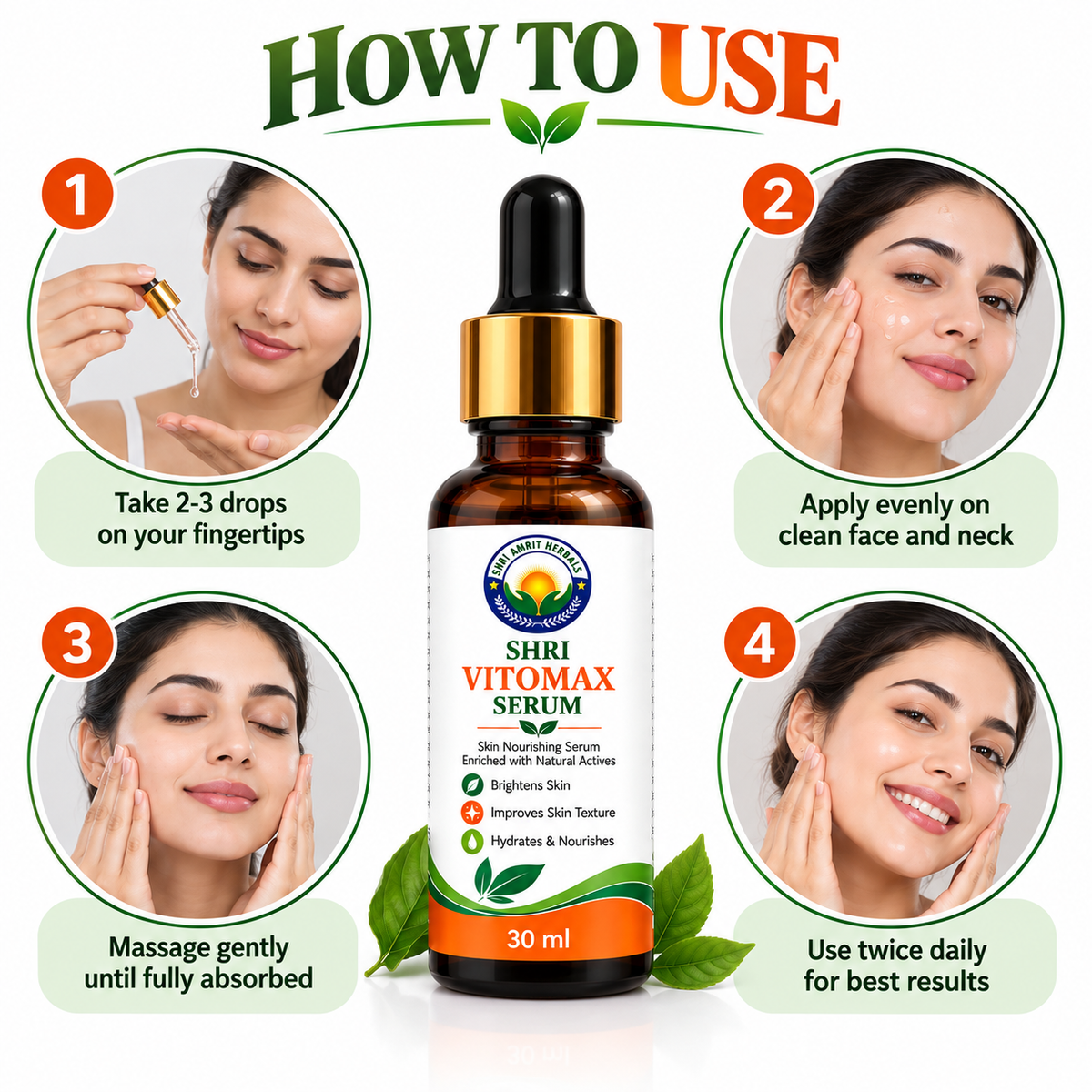 Shri Vitomax Serum 30 ml | Skin Brightening & Hydration