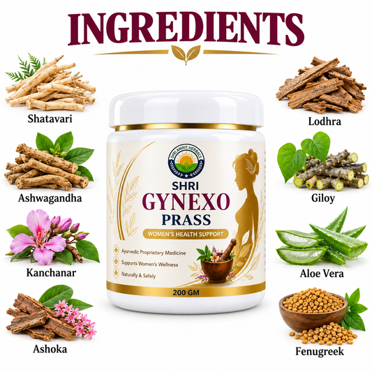 Shri Gynexo Prass – Ayurvedic Women's Health Support Powder | 200 GM