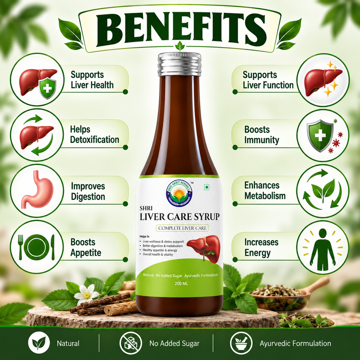 SHRI LIVER CARE SYRUP 200 ML | Liver Wellness & Digestive Support