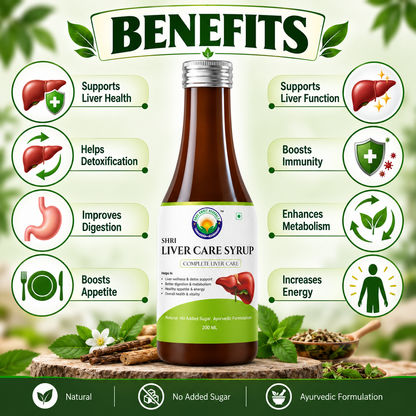 SHRI LIVER CARE SYRUP 200 ML | Liver Wellness & Digestive Support