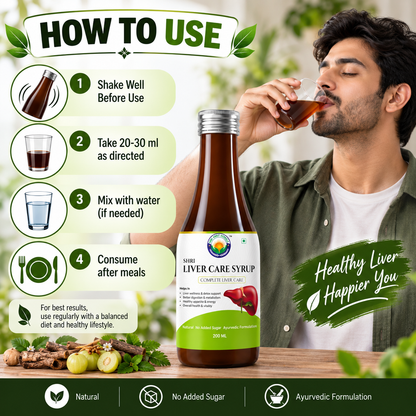 SHRI LIVER CARE SYRUP 200 ML | Liver Wellness & Digestive Support