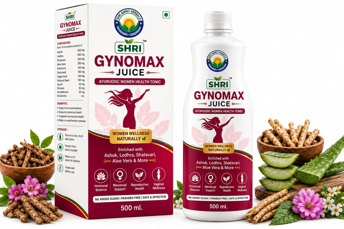 Shri Gynomax Juice 500 ml | Women Wellness & Ayurvedic Herbal Tonic