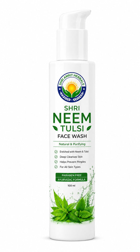 SHRI NEEM TULSI FACE WASH 100 ML | Deep Cleansing & Skin Purifying