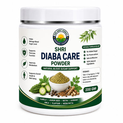 Shri Diaba Care Powder 200 gm | Blood Sugar Support & Metabolism