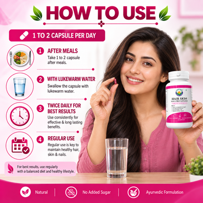 SHRI HAIR SKIN NAILS PRO CAPSULES 60 Capsules | Hair, Skin & Nail Wellness