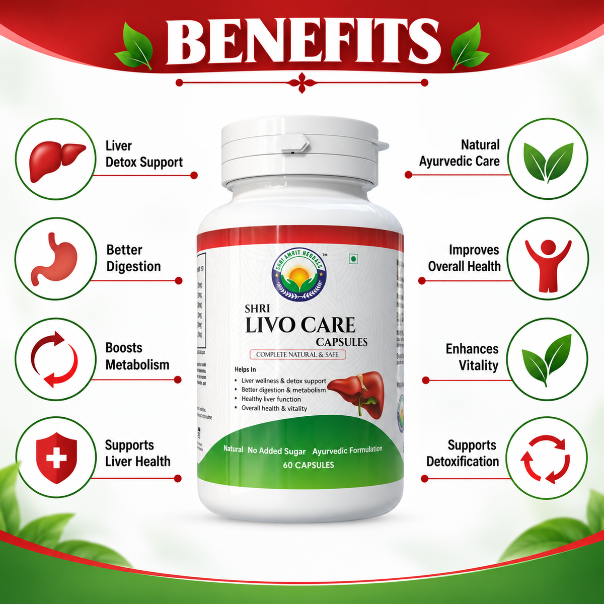 SHRI LIVO CARE CAPSULES 60 Capsules | Liver Wellness & Digestive Support