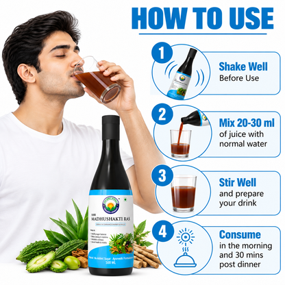 SHRI MADHUSHAKTI RAS 500 ML | Sugar Balance & Metabolic Wellness