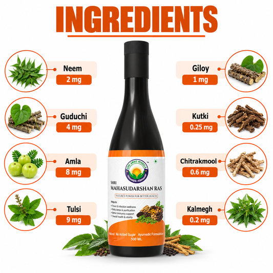 SHRI MAHASUDARSHAN RAS 500 ML | Immunity & Wellness Support