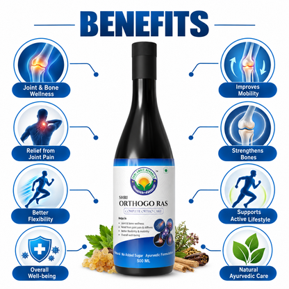 SHRI ORTHOGO RAS 500 ML | Joint, Bone & Muscle Wellness