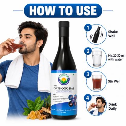 SHRI ORTHOGO RAS 500 ML | Joint, Bone & Muscle Wellness